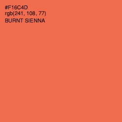 #F16C4D - Burnt Sienna Color Image